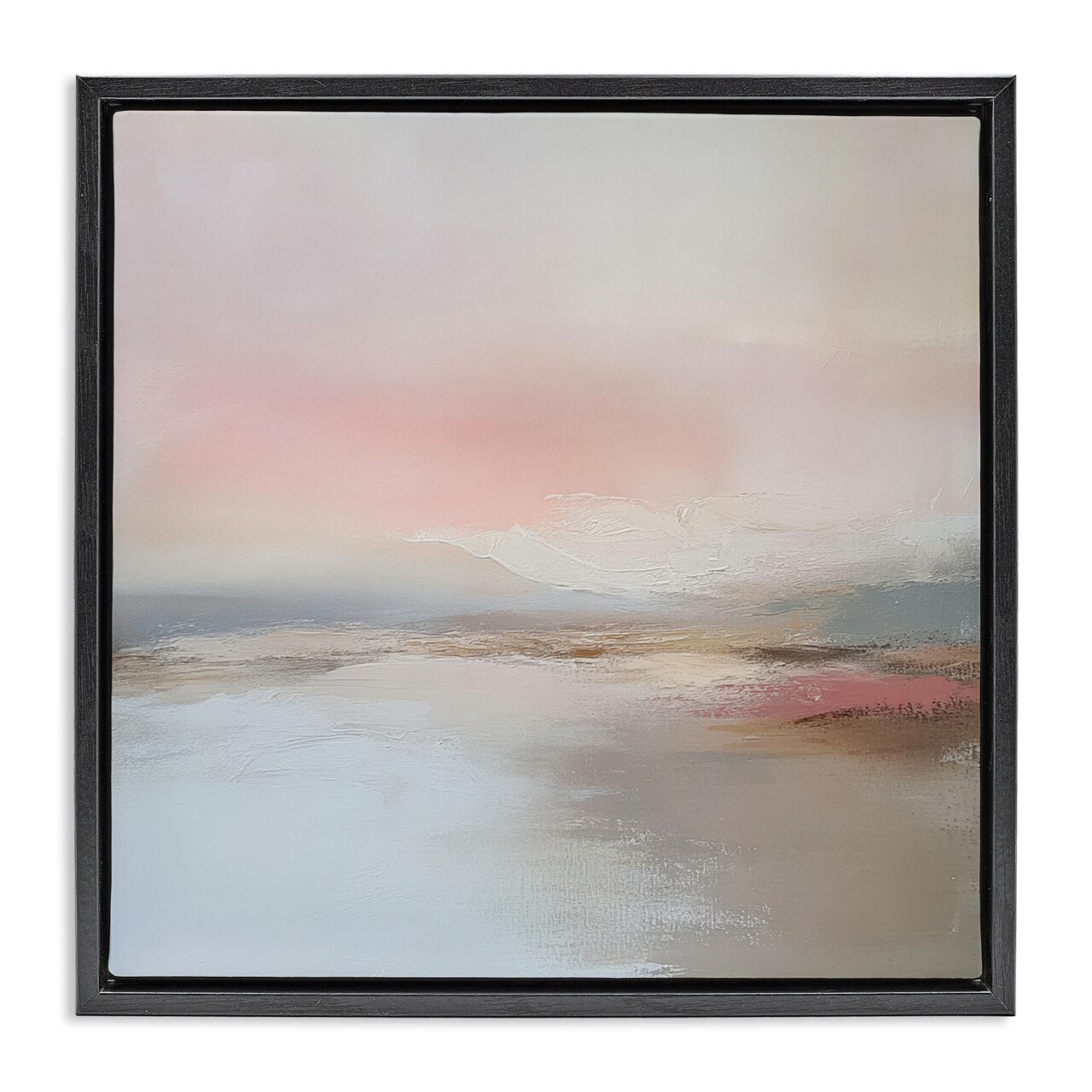 Stupell Industries Muted Landscape Distant Horizon Floating Frame, design by Petal Prints Design